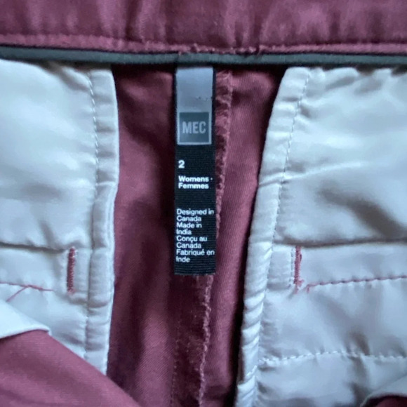 MEC Mountain Equipment Co-op Organic Cotton shorts Sz 2 - Picture 4 of 8